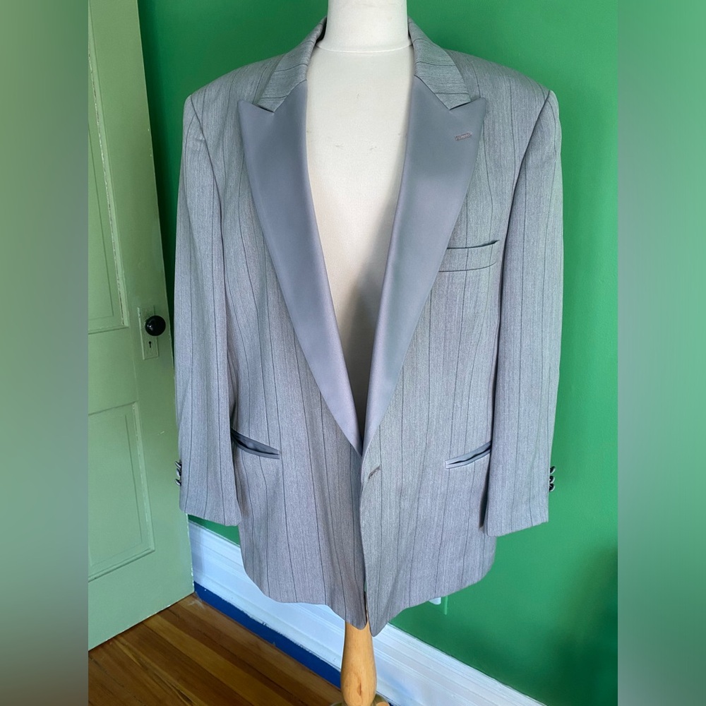 Vintage Christian Dior Monsieur grey wool blazer 48R